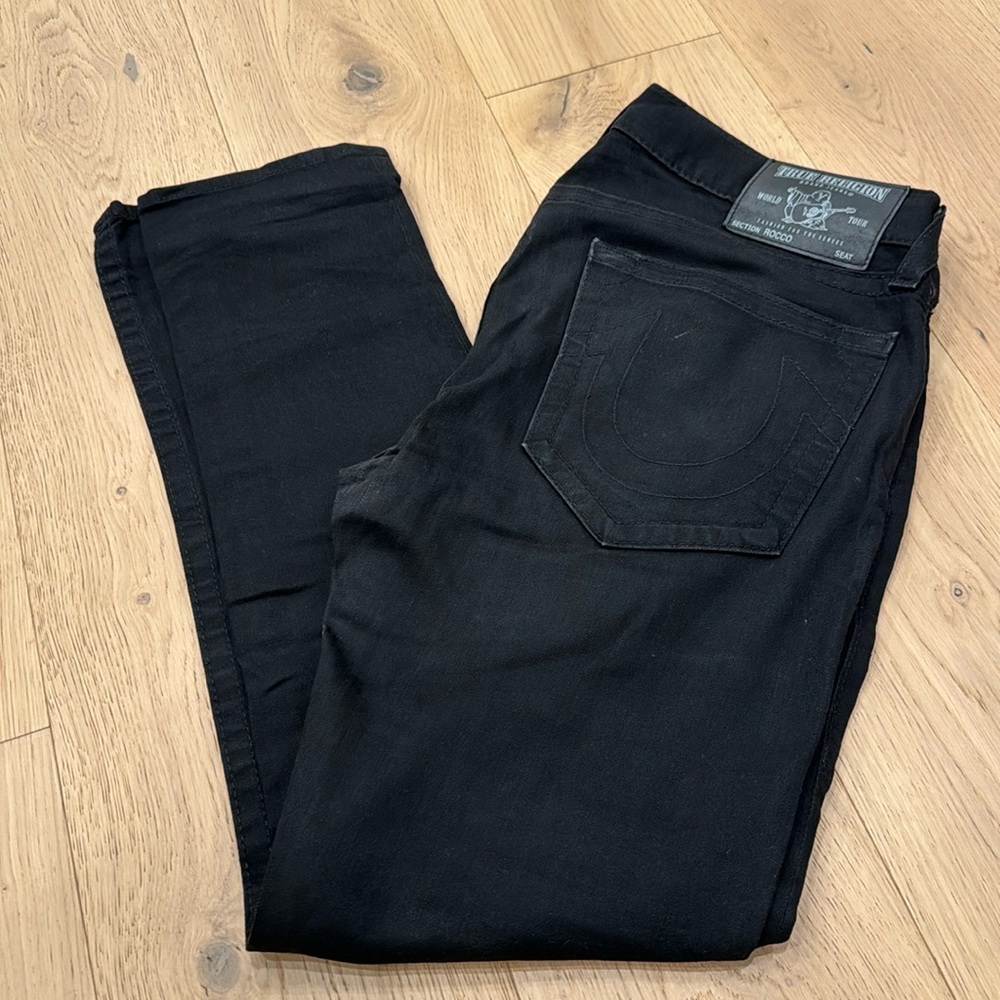 True Religion Black Jeans - Like New!